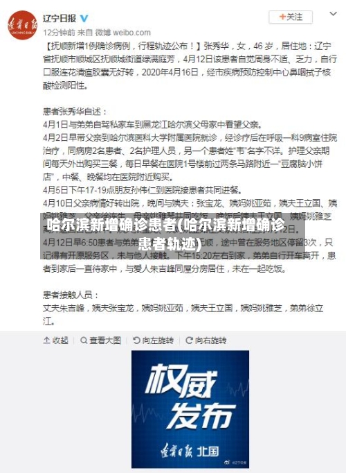 哈尔滨新增确诊患者(哈尔滨新增确诊患者轨迹)-第2张图片
