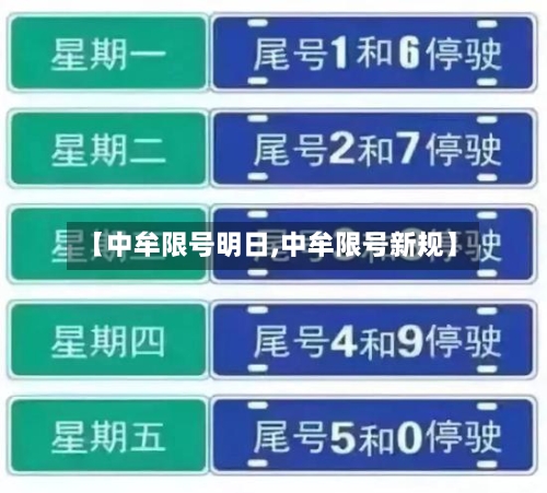 【中牟限号明日,中牟限号新规】-第2张图片