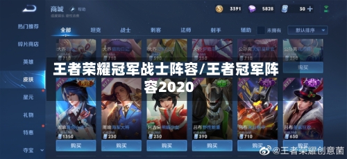 王者荣耀冠军战士阵容/王者冠军阵容2020-第2张图片
