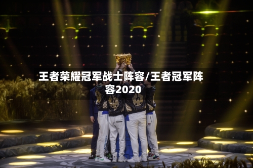 王者荣耀冠军战士阵容/王者冠军阵容2020-第3张图片
