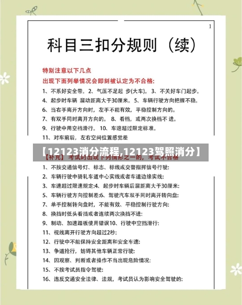【12123消分流程,12123驾照消分】-第2张图片