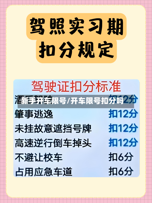 新手开车限号/开车限号扣分吗