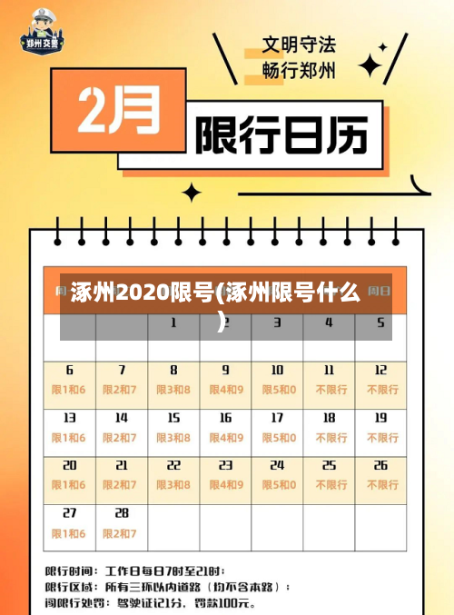 涿州2020限号(涿州限号什么)-第3张图片