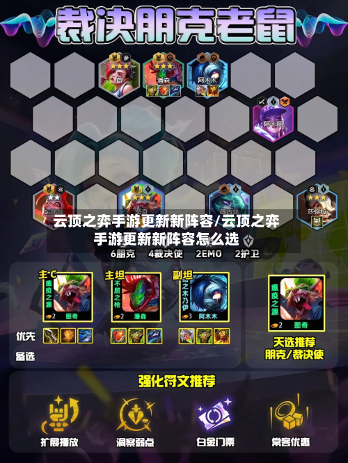 云顶之弈手游更新新阵容/云顶之弈手游更新新阵容怎么选