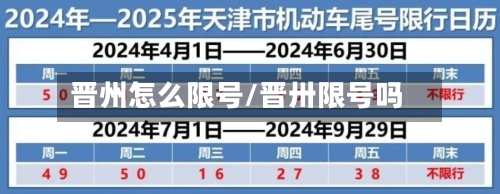 晋州怎么限号/晋卅限号吗-第2张图片