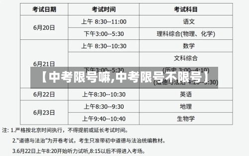 【中考限号嘛,中考限号不限号】