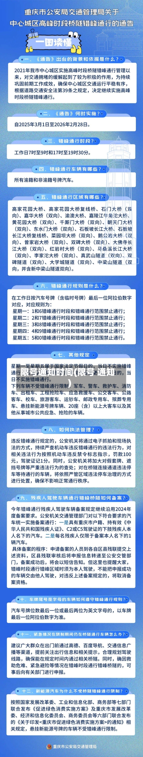 限号通知时间(限号 通知)