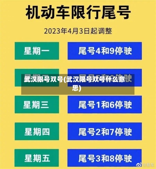 武汉限号双号(武汉限号双号什么意思)