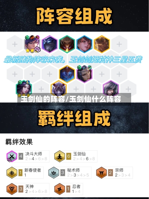 玉剑仙的阵容/玉剑仙什么阵容