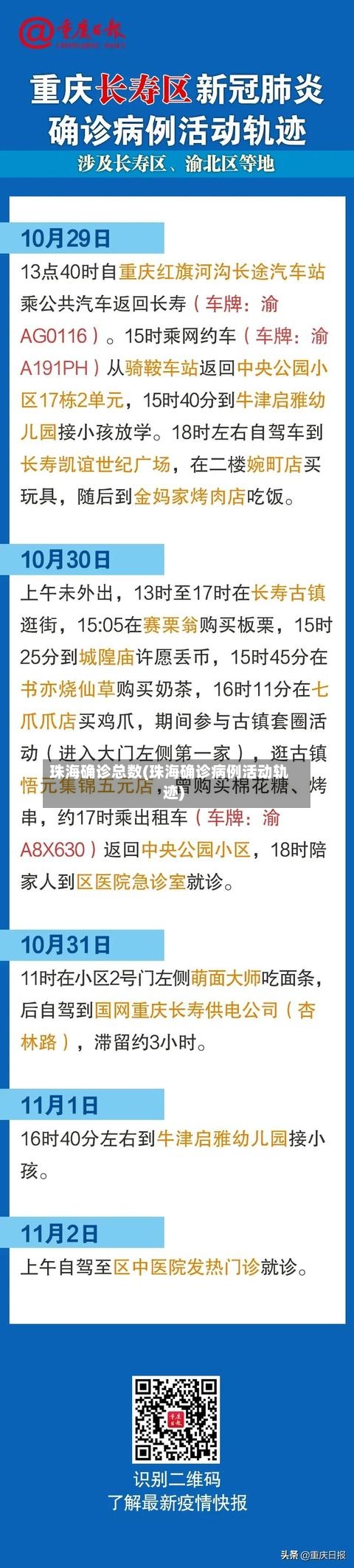 珠海确诊总数(珠海确诊病例活动轨迹)