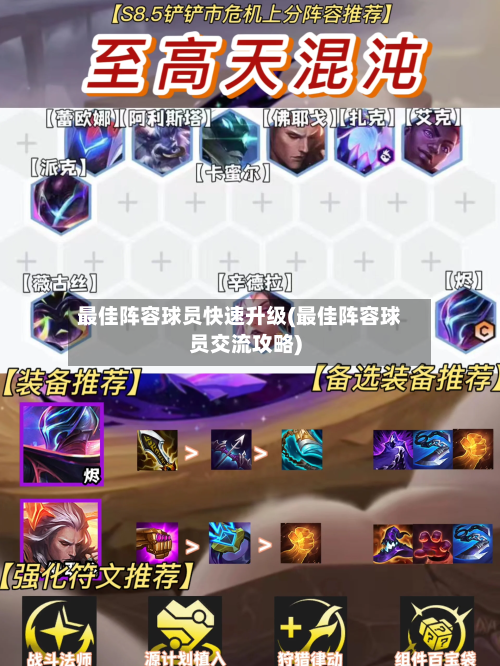最佳阵容球员快速升级(最佳阵容球员交流攻略)