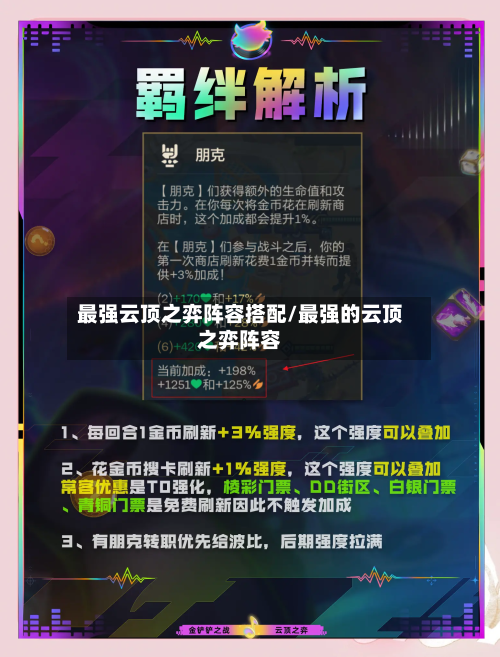 最强云顶之弈阵容搭配/最强的云顶之弈阵容