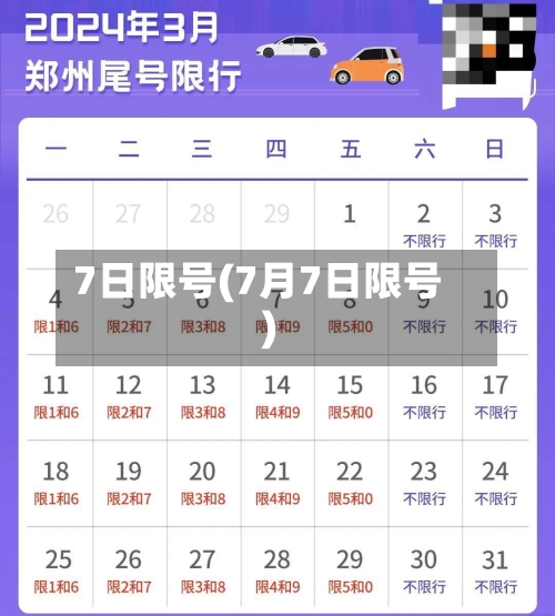 7日限号(7月7日限号)