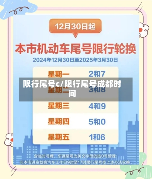 限行尾号c/限行尾号成都时间-第3张图片