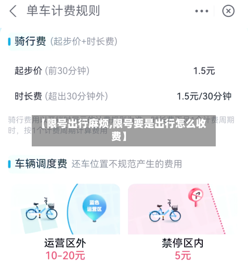 【限号出行麻烦,限号要是出行怎么收费】-第2张图片