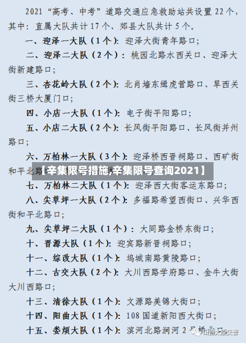 【辛集限号措施,辛集限号查询2021】-第3张图片