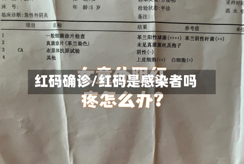 红码确诊/红码是感染者吗-第2张图片