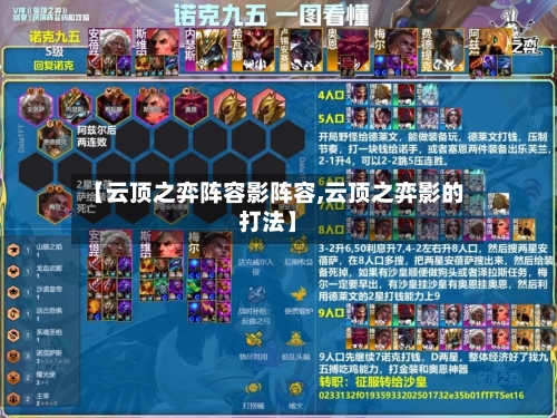 【云顶之弈阵容影阵容,云顶之弈影的打法】-第2张图片