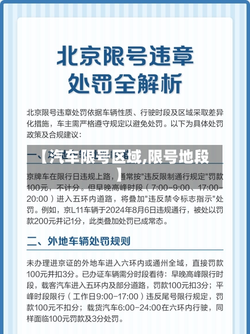 【汽车限号区域,限号地段】-第2张图片