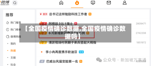 【全国疫情确诊数据,全国疫情确诊数据吗】-第2张图片