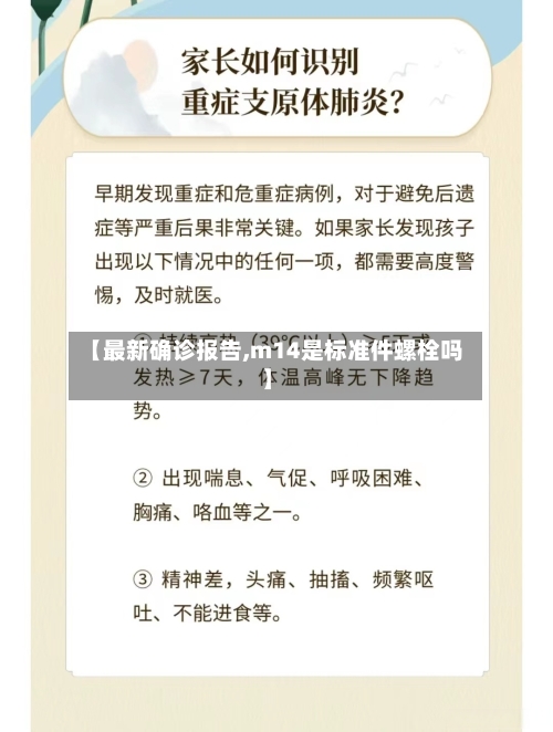 【最新确诊报告,m14是标准件螺栓吗】-第2张图片
