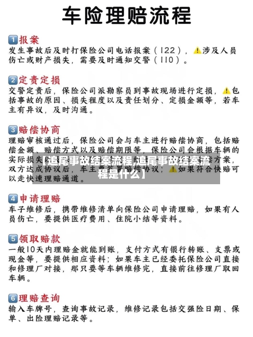 【追尾事故结案流程,追尾事故结案流程是什么】