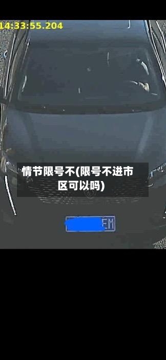 情节限号不(限号不进市区可以吗)-第3张图片