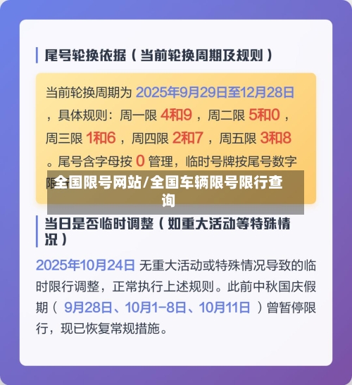 全国限号网站/全国车辆限号限行查询-第2张图片