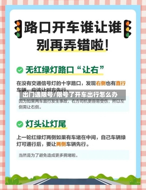 出门遇限号/限号了开车出行怎么办-第3张图片