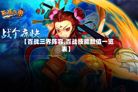 【百战三界阵容,百战技能数值一览表】-第3张图片