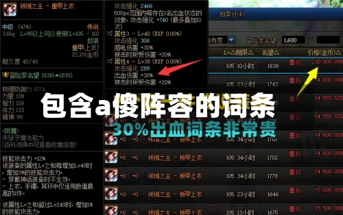 包含a傻阵容的词条-第2张图片