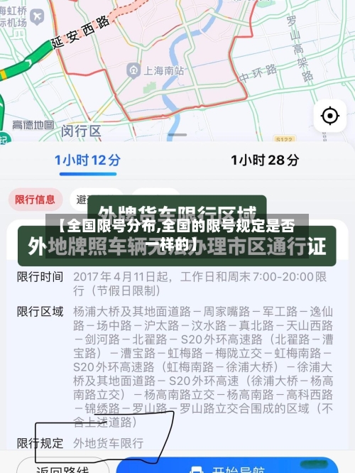 【全国限号分布,全国的限号规定是否一样的】-第2张图片