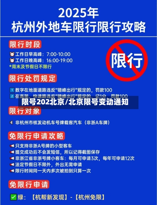 限号202北京/北京限号变动通知