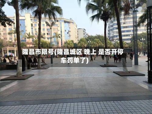 隆昌市限号(隆昌城区 晚上 是否开停车罚单了)-第3张图片