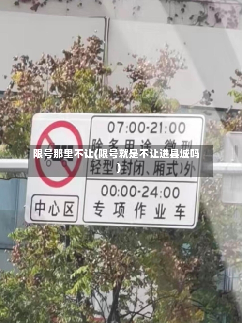 限号那里不让(限号就是不让进县城吗)-第3张图片