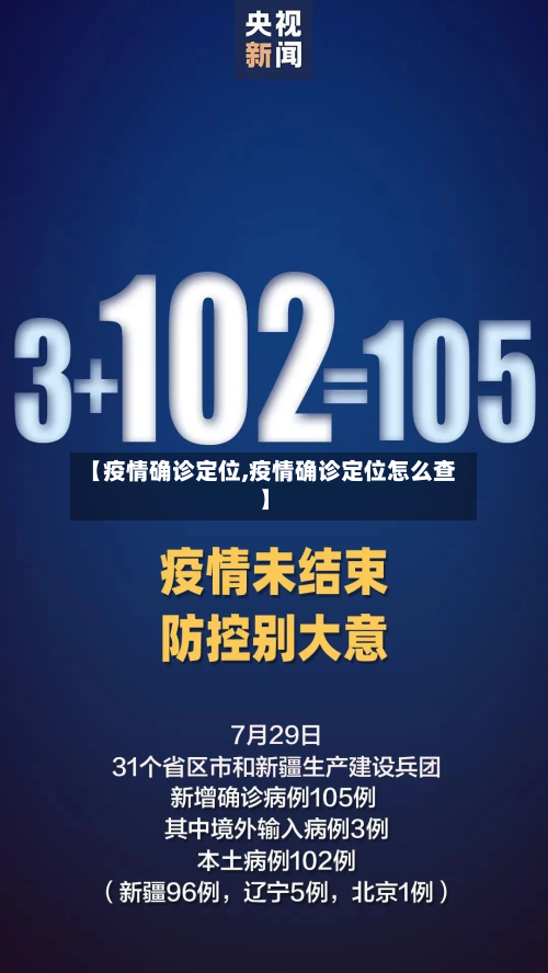 【疫情确诊定位,疫情确诊定位怎么查】