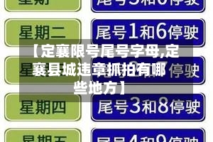 【定襄限号尾号字母,定襄县城违章抓拍有哪些地方】-第2张图片