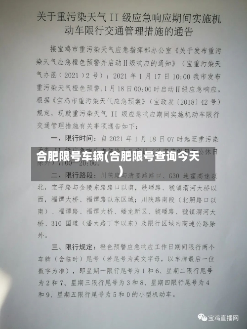 合肥限号车辆(合肥限号查询今天)-第2张图片