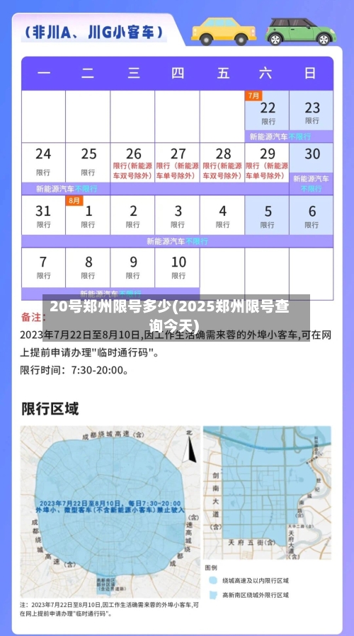 20号郑州限号多少(2025郑州限号查询今天)-第3张图片