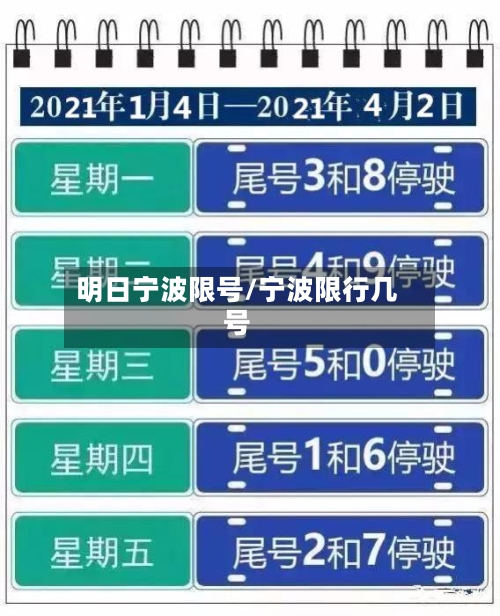 明日宁波限号/宁波限行几号