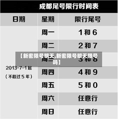 【新密限号明天,新密限号明天限号吗】-第2张图片
