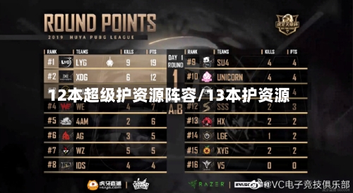 12本超级护资源阵容/13本护资源