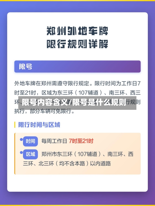 限号内容含义/限号是什么规则