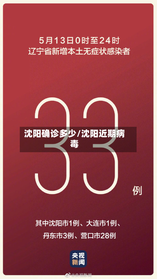 沈阳确诊多少/沈阳近期病毒