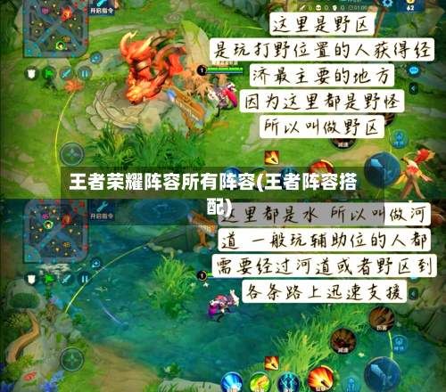 王者荣耀阵容所有阵容(王者阵容搭配)