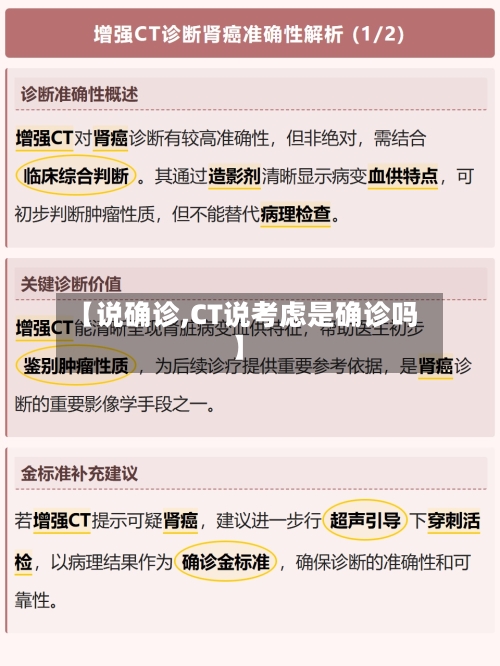 【说确诊,CT说考虑是确诊吗】