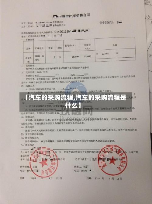 【汽车的采购流程,汽车的采购流程是什么】-第2张图片