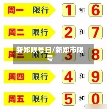 新郑限号日/新郑市限号