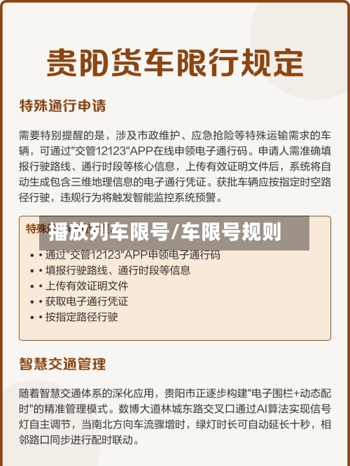 播放列车限号/车限号规则