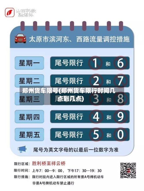 郑州货车限号(郑州货车限行时间几点到几点)